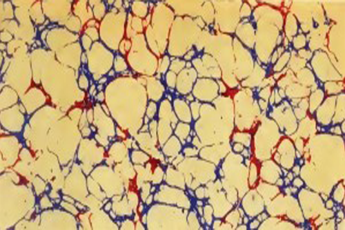 Inspiration d'art abstrait pour le jaspage de tranche de livre