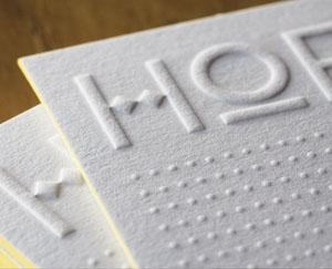 Gaufrage ou embossage