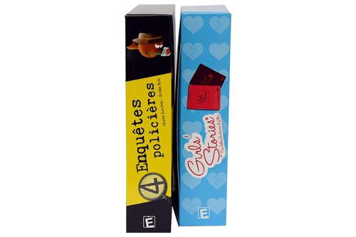 Les coffrets servent aussi d'étuis pour protéger les livres pour enfants