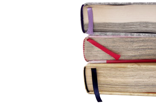 Marque-page violet, rouge, et noir