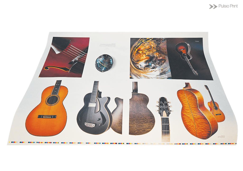 Impression en épreuve réelle sur machine Offset sur un grand format de 70 par 100 cm