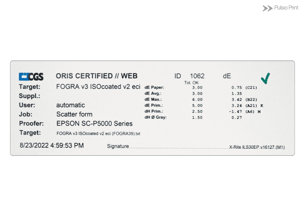 Enregistrement des couleurs pour l'impression d'une épreuve numérique