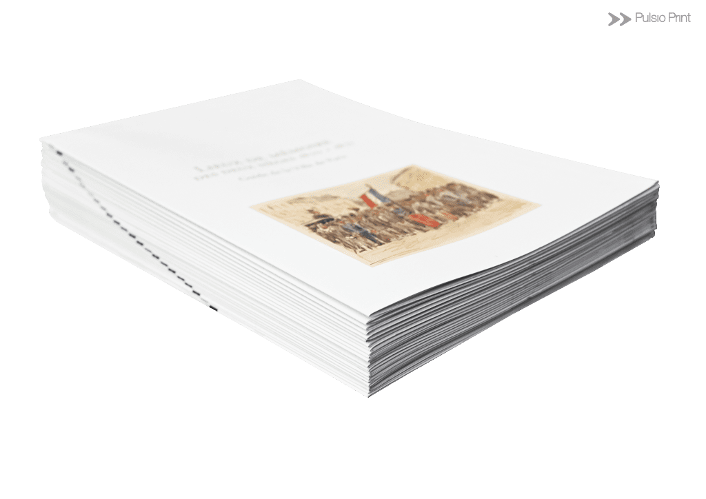 Jeu de feuilles imprimées et pliées - épreuve sans reliure