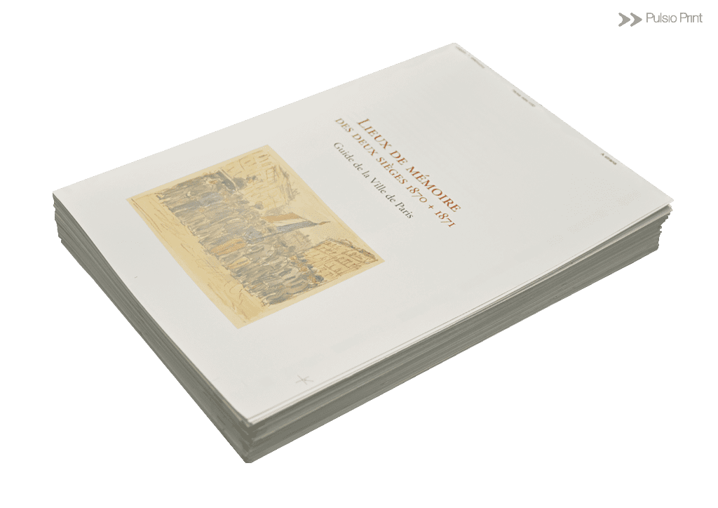 Jeu de feuilles imprimées et pliées - épreuve sans reliure