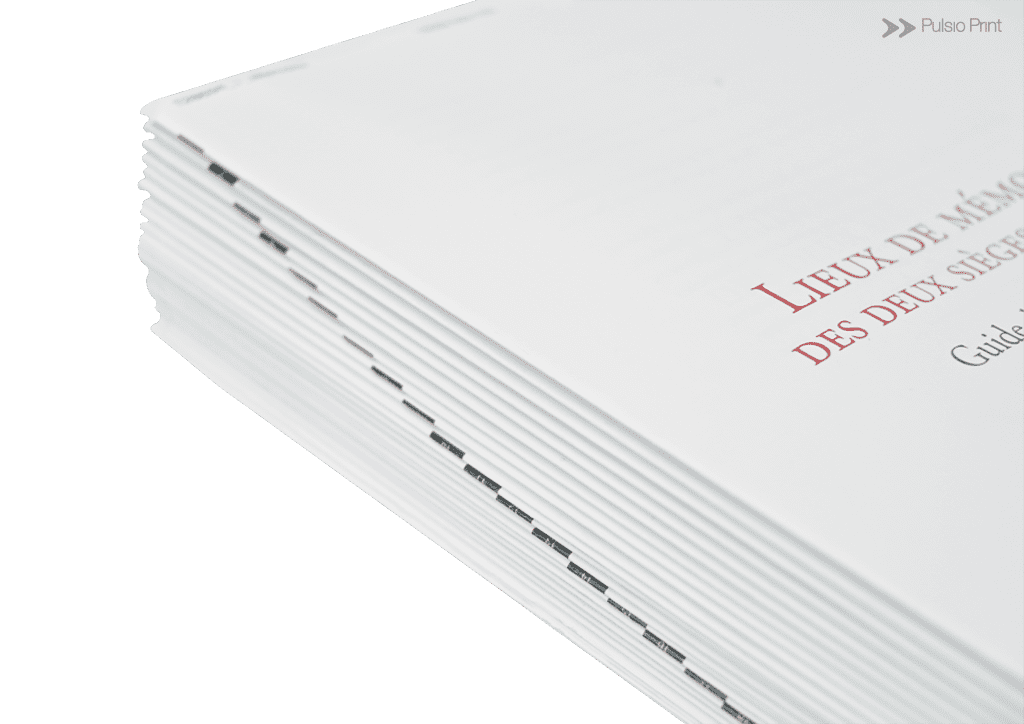 Jeu de feuilles imprimées et pliées - épreuve sans reliure